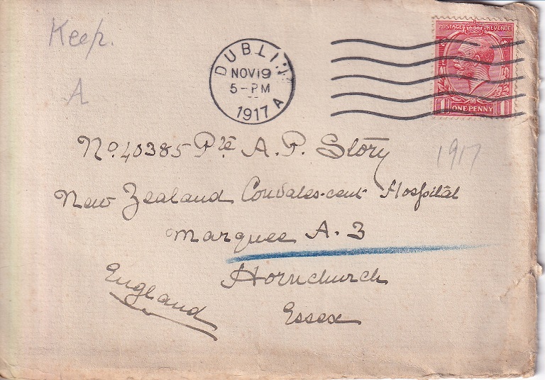 Arthur Patrick Story - Letters 1917